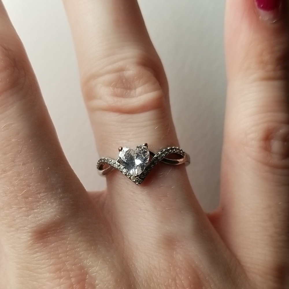 Heart Ring With Adjustable Band